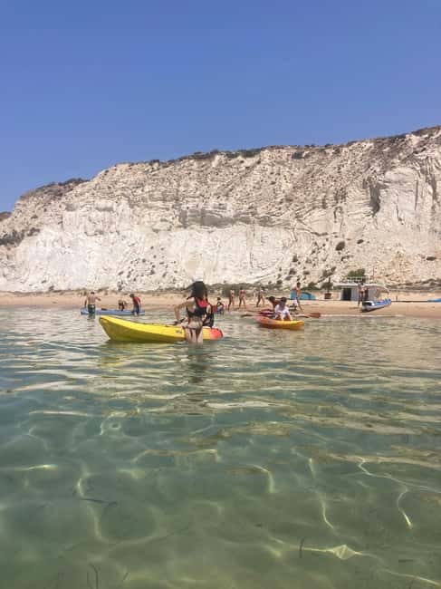 AGRIGENTO Kayak Tour alla Riserva Naturale di Torre Salsa - Paddling the cliffs toward Monte Stella