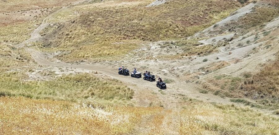 Agrigento: Off-Road ATV Tour - Climbing for views toward the Saccensi Coast and Eraclea Minoa