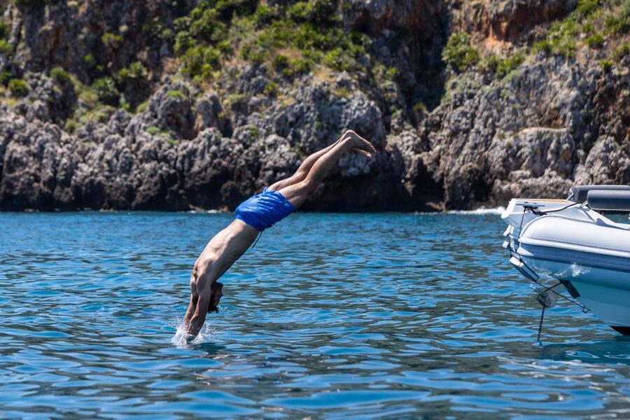 Boat Tour Taormina Isola Bella Giardini Naxos 8 hours - Blue Grotto swim: iconic color, but treat it as a practical activity