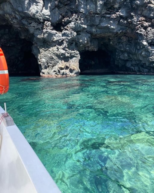 BOAT TOUR WITH APERITIF ON BOARD IN THE CYCLOPS ISLANDS - Caves of Ulysses near Catania: myth meets local place-names