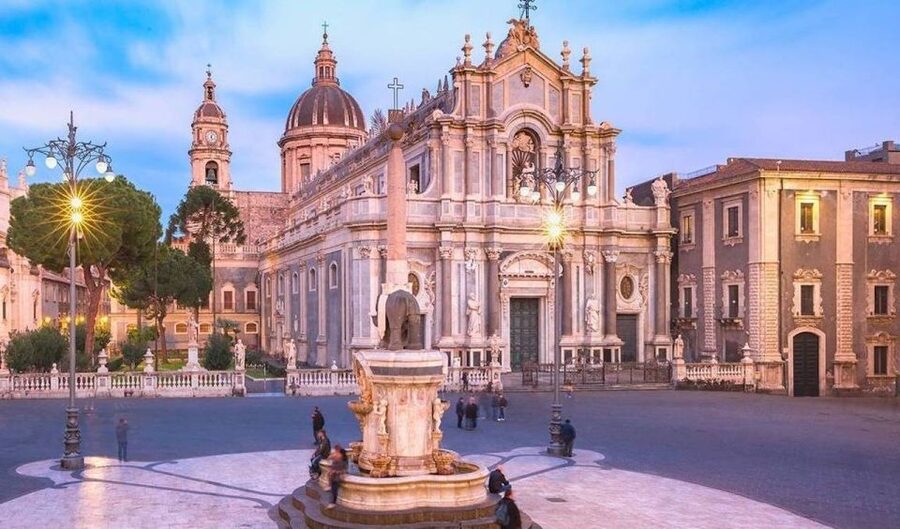 Catania: City Highlights Tour with Guide - Via Crociferi: San Benedetto, San Giuliano, and Catania Baroque Details