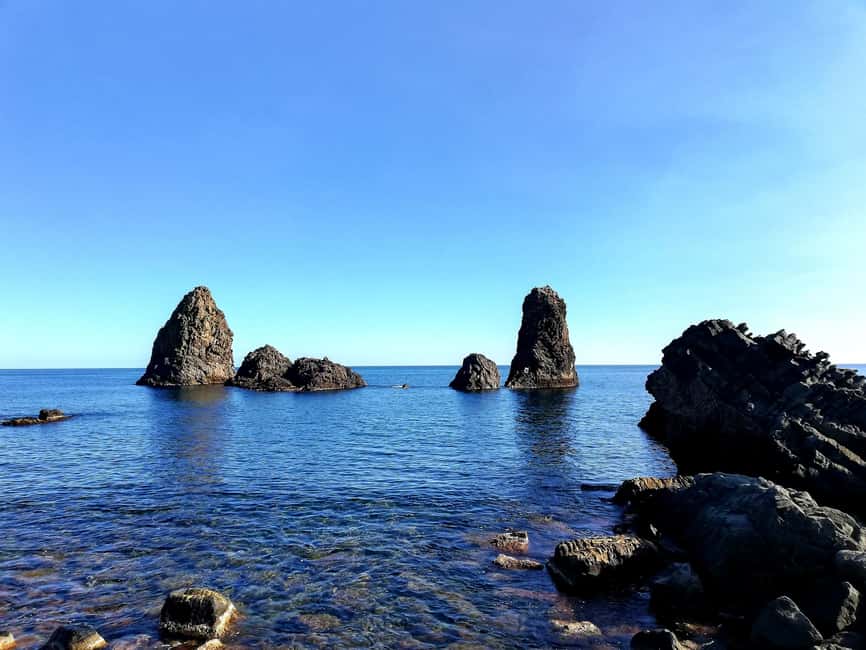 Catania: Cyclops Coast Cruise with Appetizer & Snorkeling - Cyclopean Isles swim hour: the best part if you want more time in the water