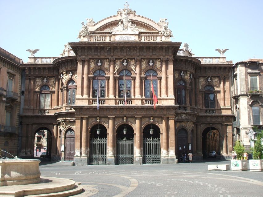 Catania: Private Tour with Arancino Tasting - Bellini Theater Exterior: Opera-Era Catania in Your Photos