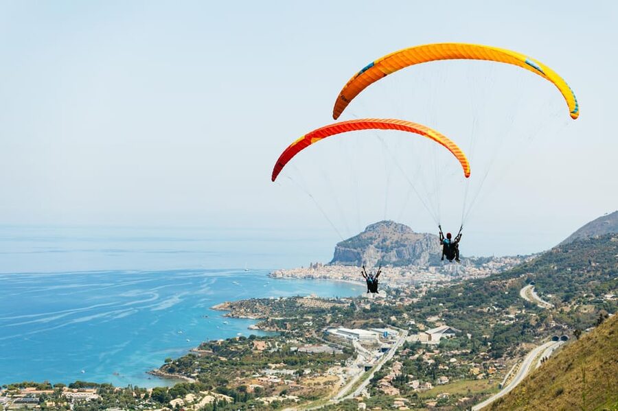 Cefalù: Tandem Paragliding Flight and GoPro13 Video - In the Air: What You’ll See Above Cefalù and the Beaches