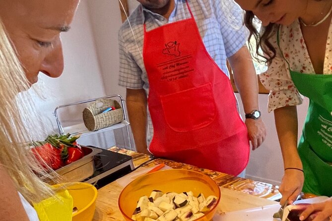 COOKING CLASS in Taormina at Chef Massimo HOUSE!! - Recipes, apron, and the real take-home value