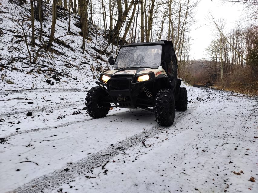 Etna Buggy 4x4 Tour - Into the lava cave: helmets, torches, and real darkness