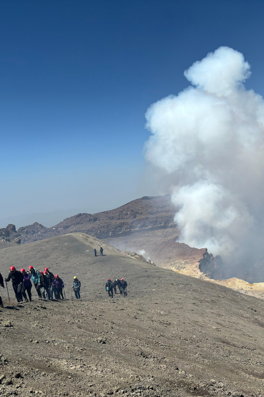 Etna excursion to 3000 mt. with cable-car and jeep 4x4 - August 2025 lava-flow stops and a 200-meter lava tunnel walk