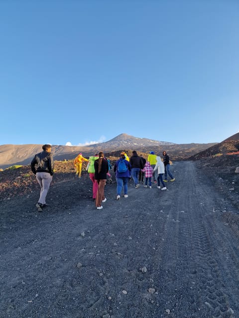 Etna North Sunset: Summit area & Craters of 2002 - North-East crater area near the observatory