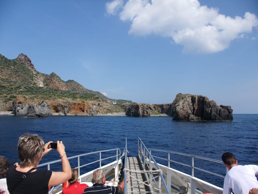 From Capo D'Orlando: Lipari and Vulcano Tour with Boat Trip - The Catamaran Ride: Faraglioni Views and a Fast Start