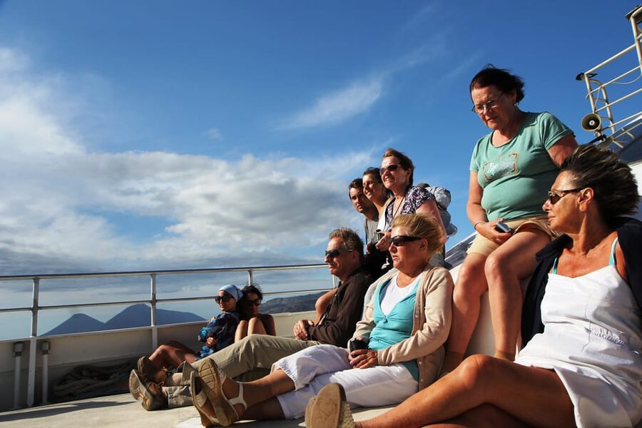From Capo D'Orlando: Lipari and Vulcano Tour with Boat Trip - Vulcano Arrival at 13:30: Sulfur Steam and a Totally Different Mood