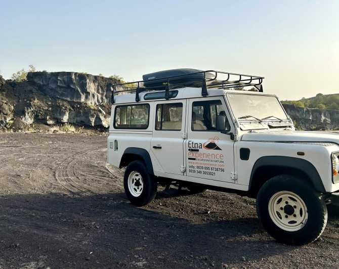 From Catania: 4x4 Mt Etna Jeep Tour - A 4x4 Mt Etna Day that actually fits real vacation time