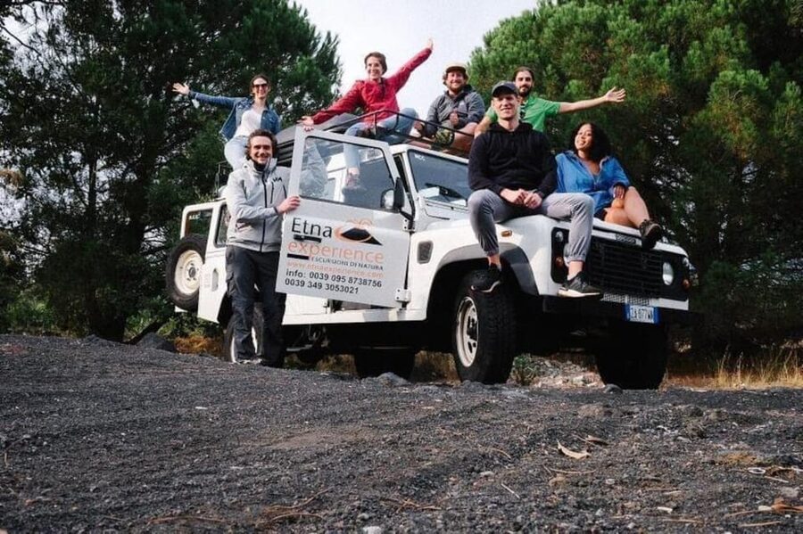 From Catania: 4x4 Mt Etna Jeep Tour - From Castello Ursino in Catania to Nicolosi’s cave stop