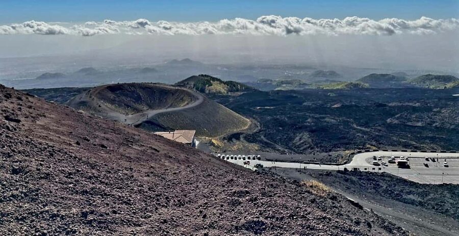 From Catania, Acireale, Giarre: Mount Etna Half-Day Trip - Pickup, van comfort, and the onboard audio guide