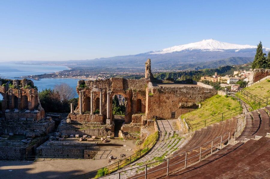 From Catania: Day Trip to Mount Etna and Taormina - Lava cave time, helmets on, torches ready