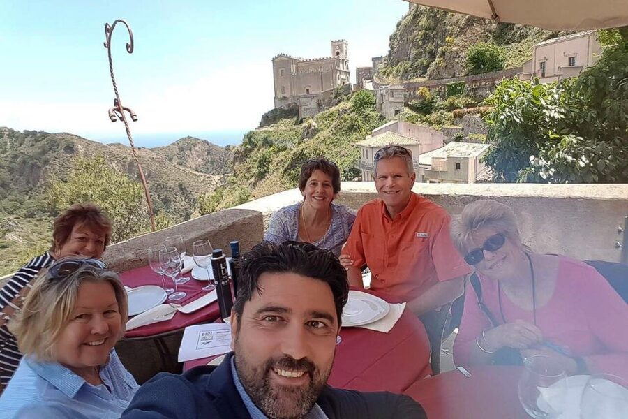 From Catania: Guided Godfather Tour with Taormina Visit - Forza dAgrò: Durazzesco Arch Stairs and the Church of SantAgostino