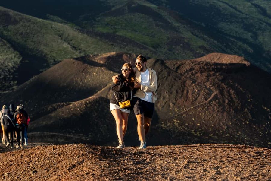 From Catania: Mount Etna Sunset Tour with Tasting and Cave - The timing magic, craters first, sunset last