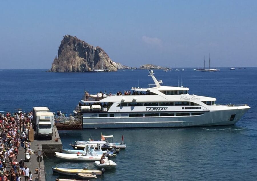 From Milazzo: Panarea & Stromboli Boat Trip - The Real Payoff: Sciara del Fuoco From the Sea at Night