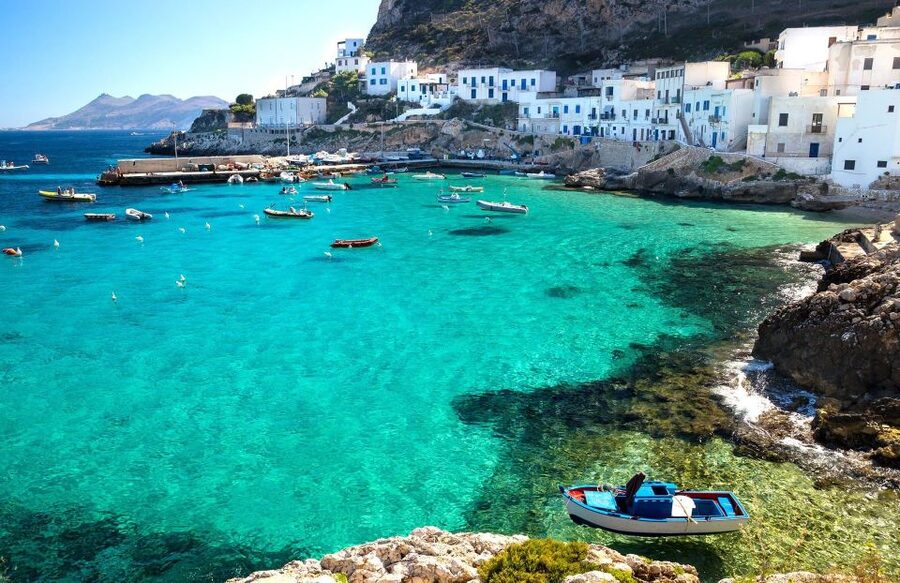 From San Vito: Boat Excursion to Favignana and Levanzo - Getting there: Egadi Navigazione, 08:00 check-in, and the 08:45 start