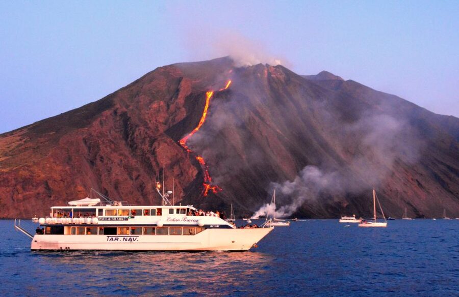 From Taormina: Chic Panarea and Stromboli Day Tour - Watching Sciara del Fuoco Eruptions from the Sea at Night