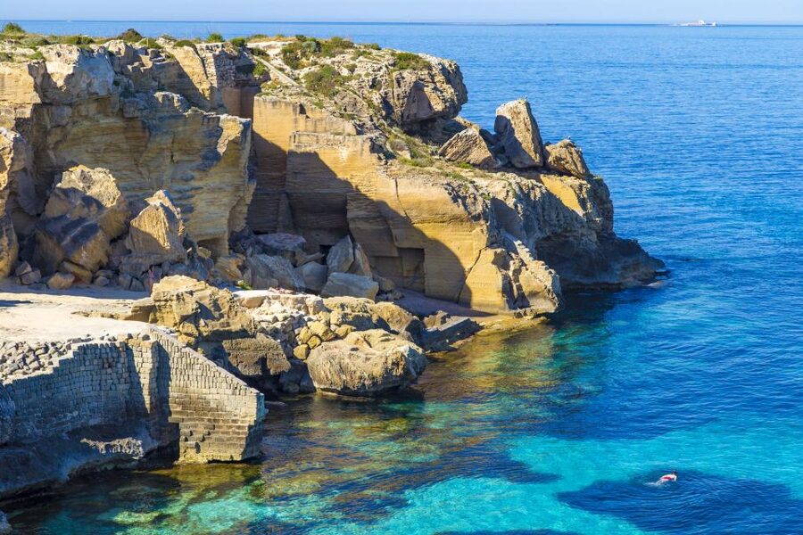 From Trapani: Cruise to Favignana and Levanzo with lunch - Levanzo after lunch: a small island village and dramatic rock views