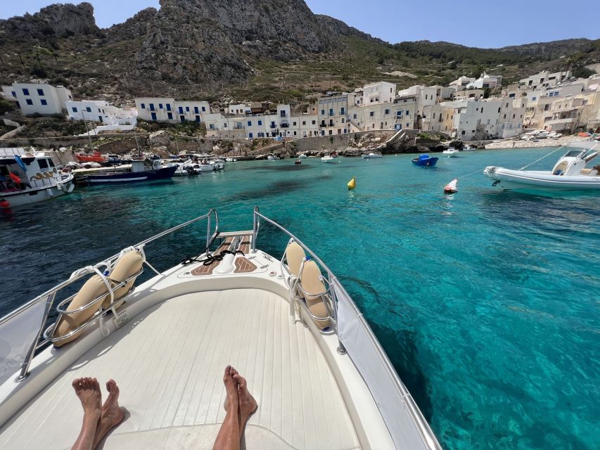 From Trapani: Favignana and Levanzo Full Day Cruise - Levanzo Island: Sea Stacks, Small Coves, and More Swim Time
