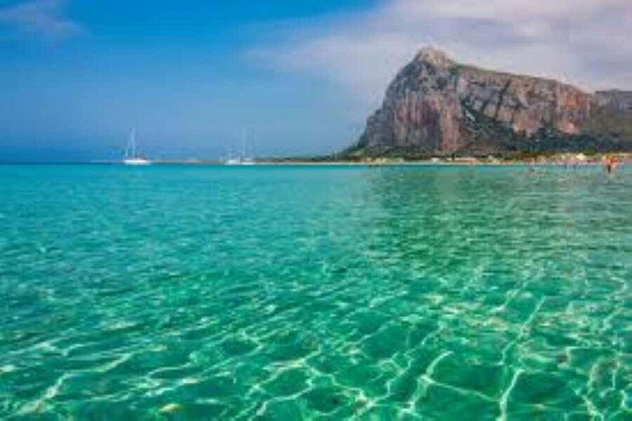 From Trapani: Tour of San Vito lo Capo, Zingaro Nature Reserve, and Scopello - Faraglioni di Scopello: the aperitif moment in front of the Tonnara di Scopello