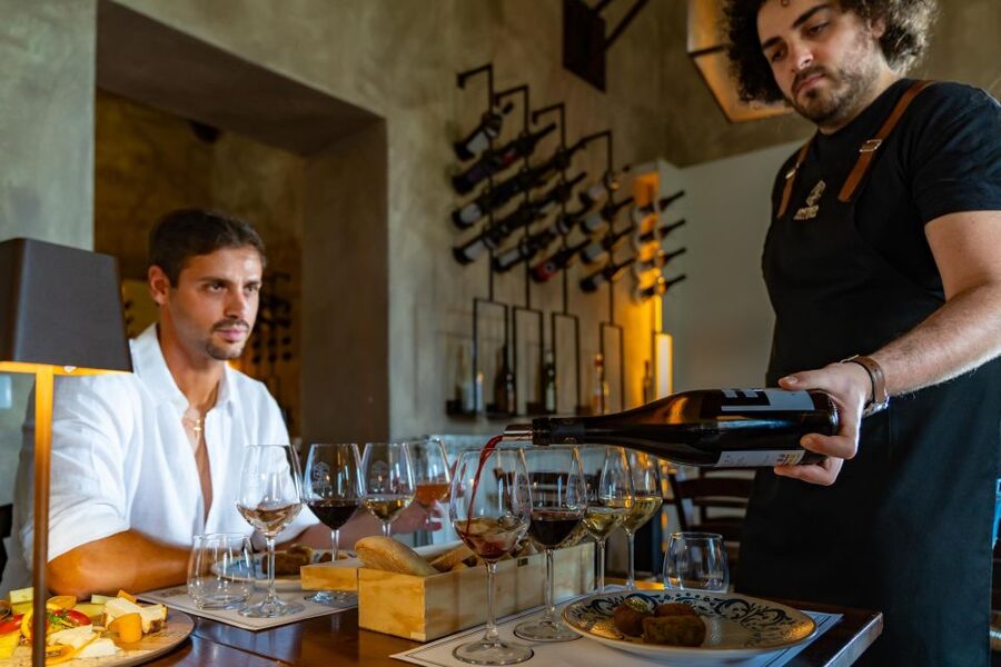 Full-Day Etna and Wine Tour from Catania - The Ragalna winery stop: four wines and a full table of local bites
