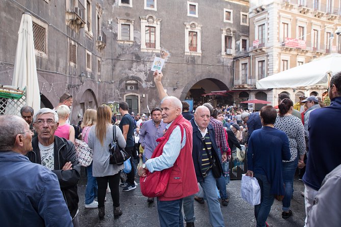 Gastronomic Street Food Tour of Catania - Piazza Stesicoro and the Roman Amphitheater View