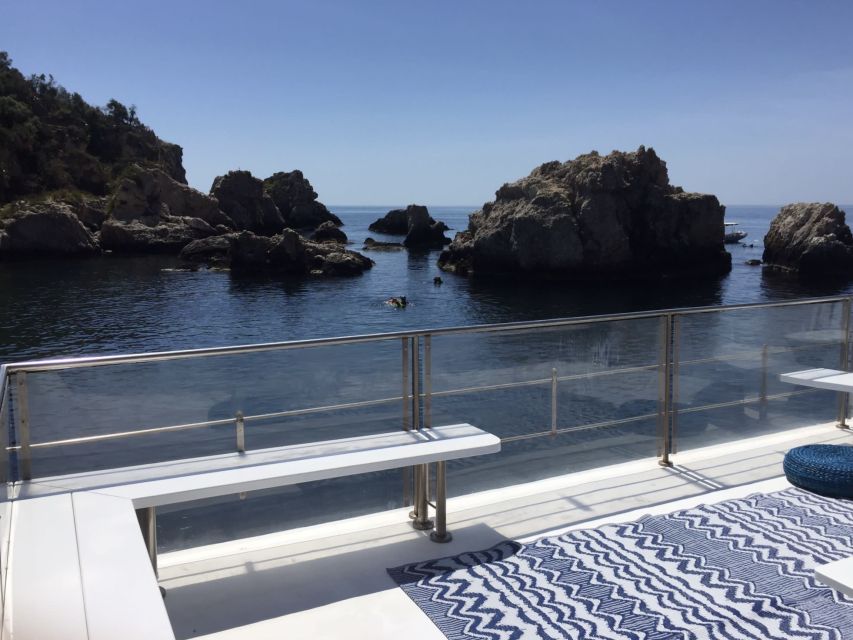 Giardini Naxos: Boat Trip Isola Bella with Snorkeling - Cruise Views First: Bay of Naxos, Capo Taormina, and Faraglioni