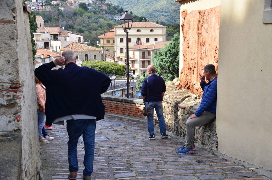 GODFATHER TOUR film's locations departure from Taormina area - Bar Vitelli: famous counter time, plus the drink reality check