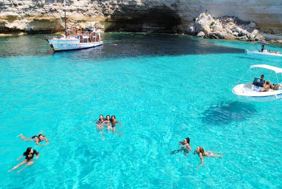 Lampedusa: Pirate Ship Boat Tour with Lunch and Music - Tabaccara Bay: where the water earns its reputation