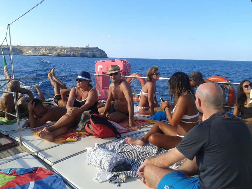 Lampedusa: Yacht excursion, swimming stops and typical lunch - Cala Pulcino and Capo Ponente: more water time, different vibes