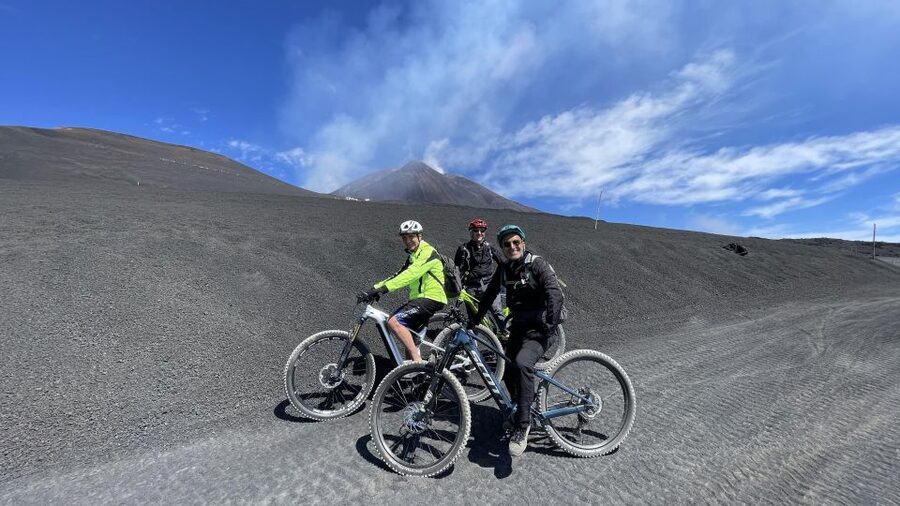 Mount Etna Summit E-Bike - Riding Volcanic Sand Up Toward 2600 to 2700 Meters