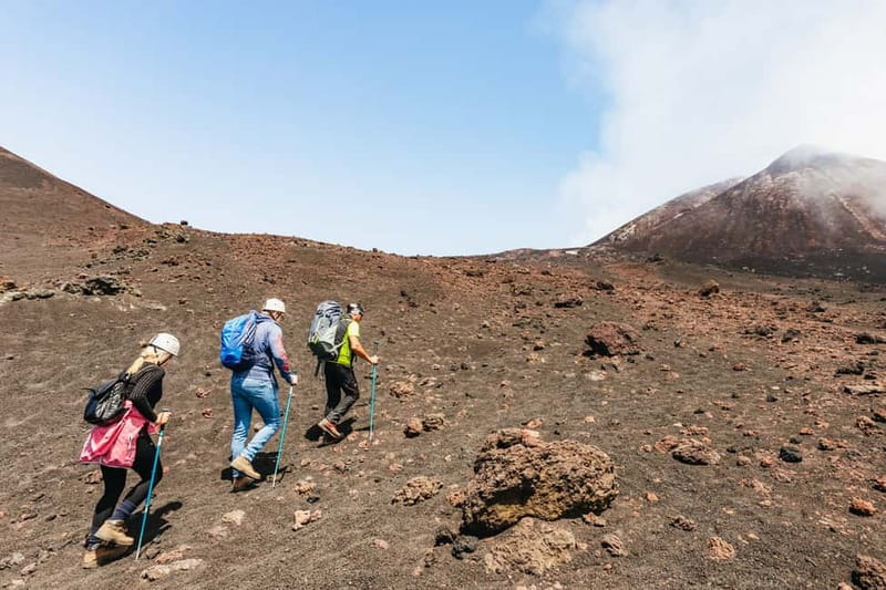 Mount Etna: Summit Trek with Cable Car and snack included - Walking back through recent eruption craters and finishing the loop
