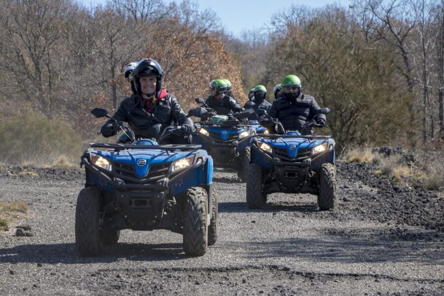 Nicolosi: Mt. Etna Guided Quad Tour Adventure - Crossing eruptive fractures, craters, and black volcanic sand