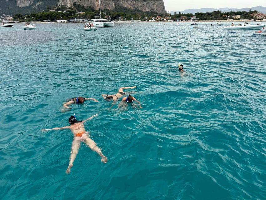 Palermo: Boat Tour to Mondello - Isola delle Femmine + drink - The Oil Cave experience: Grotta dell’Olio and the swim-in entrance