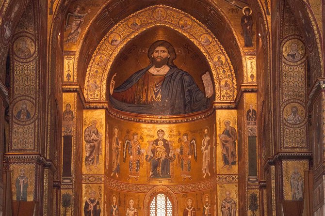 Palermo Catacombs and Monreale Half-day Tour - Monreale Cathedral and cloister: Byzantine mosaics and story-driven art