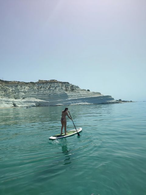 Scala dei Turchi: Catamaran Tour & Aperitif - Stop 1 at Scala dei Turchi: swim in front of the white marl
