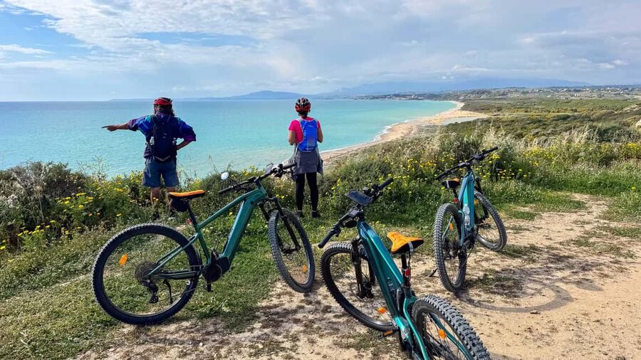 Scala Dei Turchi: E-BIKE TOUR Hidden Beaches, Sea, Relaxation [+SNORKELING ] - Stair of the Turks to First Sea Views: Getting Your Bearings Fast