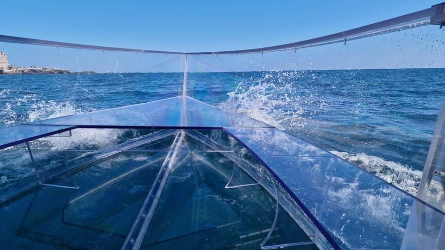 Syracuse: Coast and Sea Caves Full Transparent Boat Tour - Crystal Boat in Siracusa: What the transparent floor changes