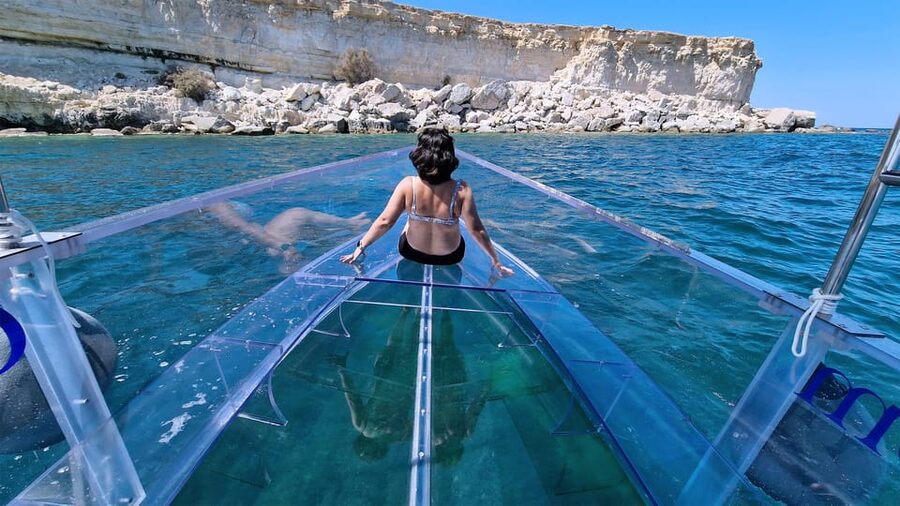 Syracuse: Coast and Sea Caves Full Transparent Boat Tour - Before You Go: footwear rules and what the swim stop really means