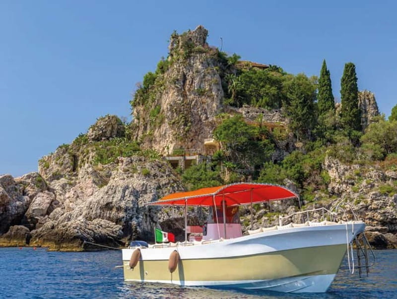 Taormina and Giardini Naxos: 2 Hour Dolphin Tour & Grotto - Isola Bella: The Little Island You Can Actually Read From the Water