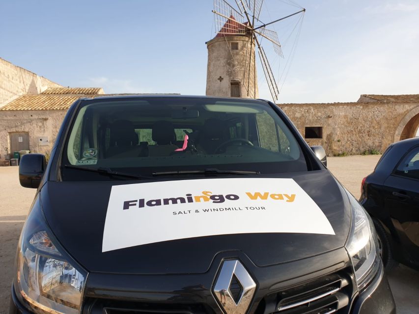 Trapani: Salt Pans Sunset Tour and Flamingo Way - First photo stop at the Trapani salt pans: get set up early