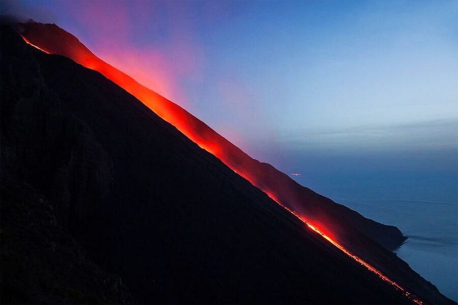Tropea: Lipari, Panarea, and Stromboli Boat Tour by Night - Lipari at midday, the island with the most to do